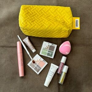 Ulta Beauty makeup with makeup bag